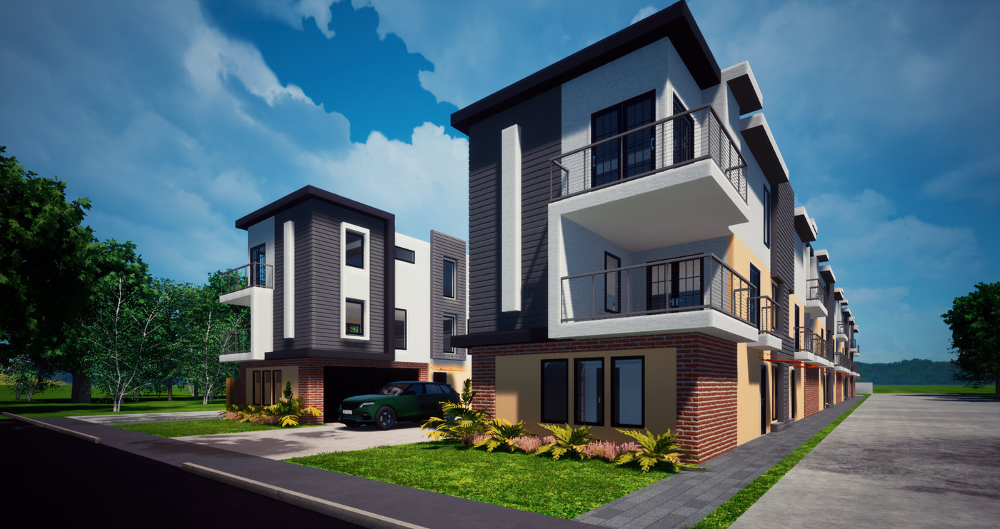 Rendering of a residential development project